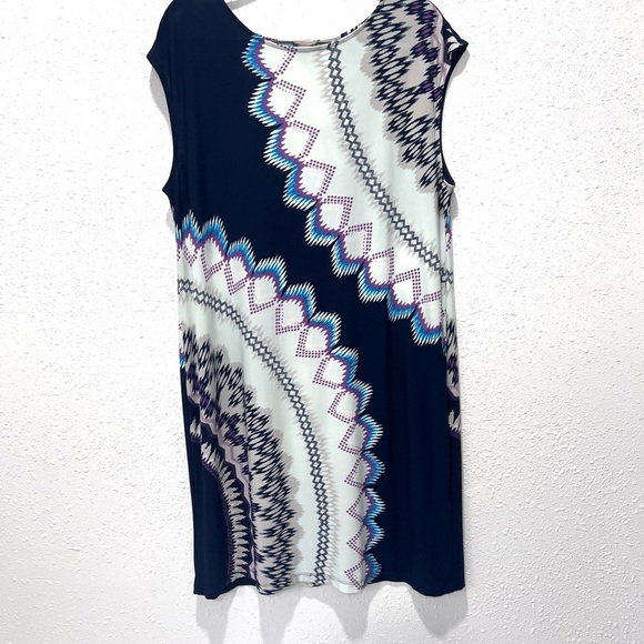 Chico's Dresses & Skirts - Chico's Multicolor Geometric shift DRESS XL